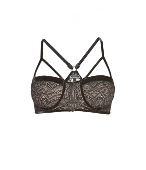 BRA LE JOURNAL INTIME "MARIE-ANTOINETTE" BRA-ZIP (BLACK)