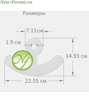 Силиконовый пластырь Scar Fx "Якорь" 1 шт Силиконовый пластырь Scar Fx "Якорь" 1 шт
